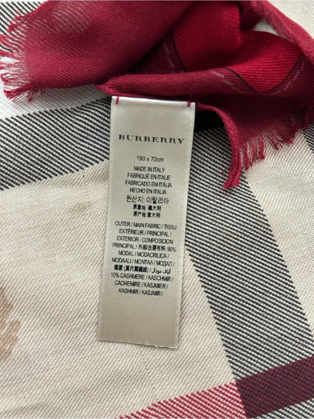 Burberry authentic scarf